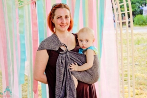  сск Didymos Indio schiefer-natur Seide/Indio Slate Silk Wrap (silk)