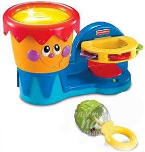 Игрушка "Яркий - бонго барабан". Fisher-Price. 6 +