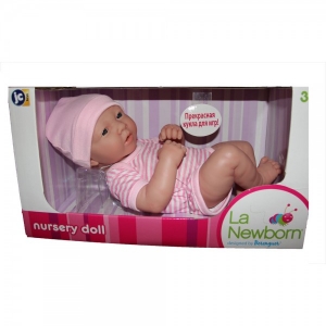 JC Toys 18635 Пупс 36 см в комбинезоне с шапочкой 