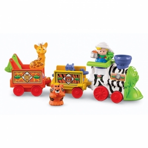 Fisher Price Паравозик Маленькие человечки "Музыкальный зоопарк" 12+ Fisher Price Паравозик Маленькие человечки "Музыкальный зоопарк" 12+