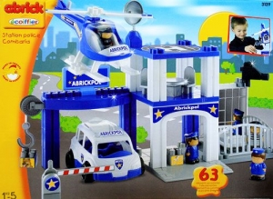 Ecoiffier 3139 Конструктор "Полицейский участок", 63 дет.  Abrick 
