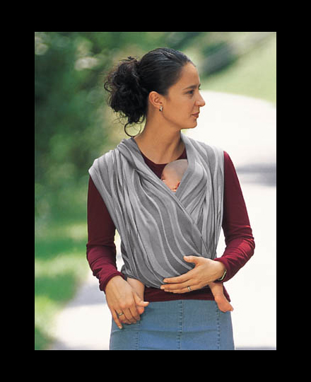  Слинг-шарф Didymos, Waves silver (волны сильвер)